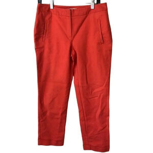 Chico’s Orange Cropped Dress Pants Women Size 0/M Pockets